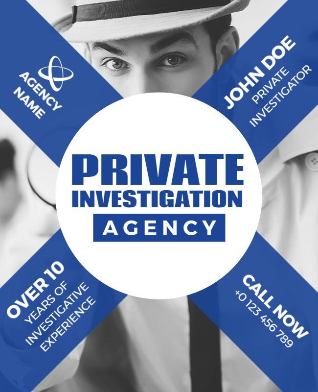 Private Investigation Agency Promotion Flyer Template