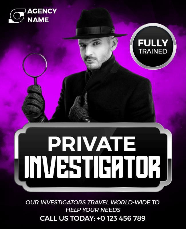 Private Investigator Agency Flyer Template