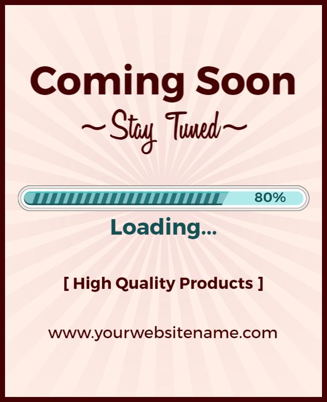 Product Launch Coming Soon Announcement Flyer Template