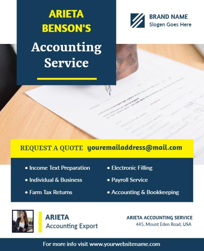 Professional Accounting Services Offer Flyer Template