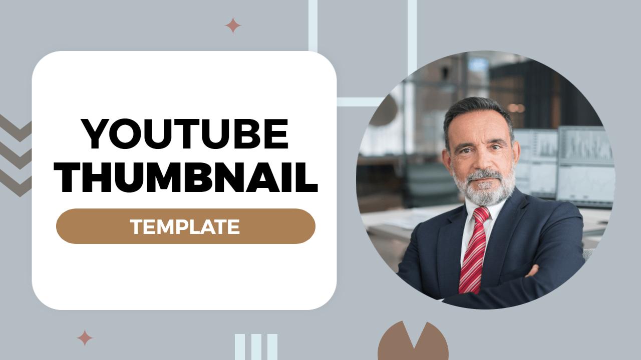 Professional Business Abstract Design YouTube Thumbnail Template