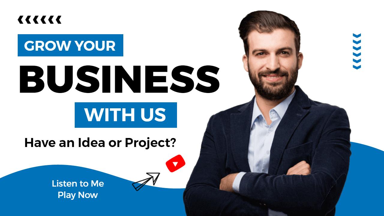 Professional Business Growth Strategy YouTube Thumbnail Template