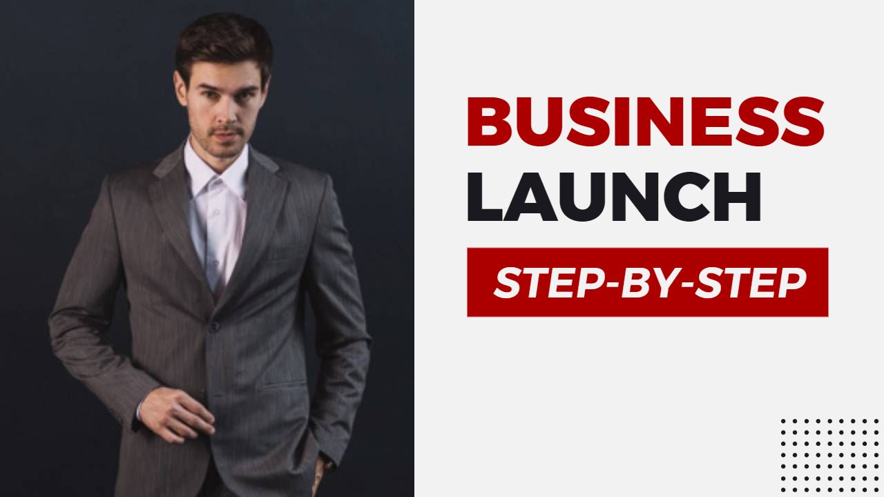 Professional Business Launch Strategy YouTube Thumbnail Template