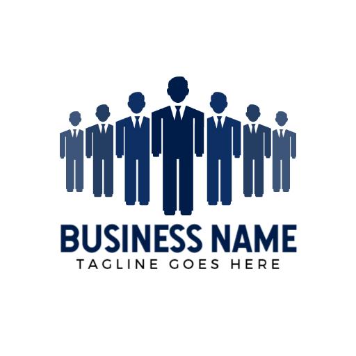 Professional Business Representation with Corporate Figures Logo Template