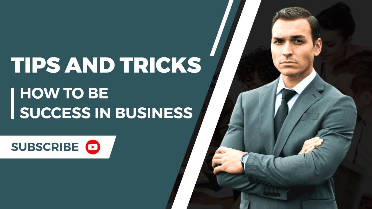Professional Business Success Strategies YouTube Thumbnail Template