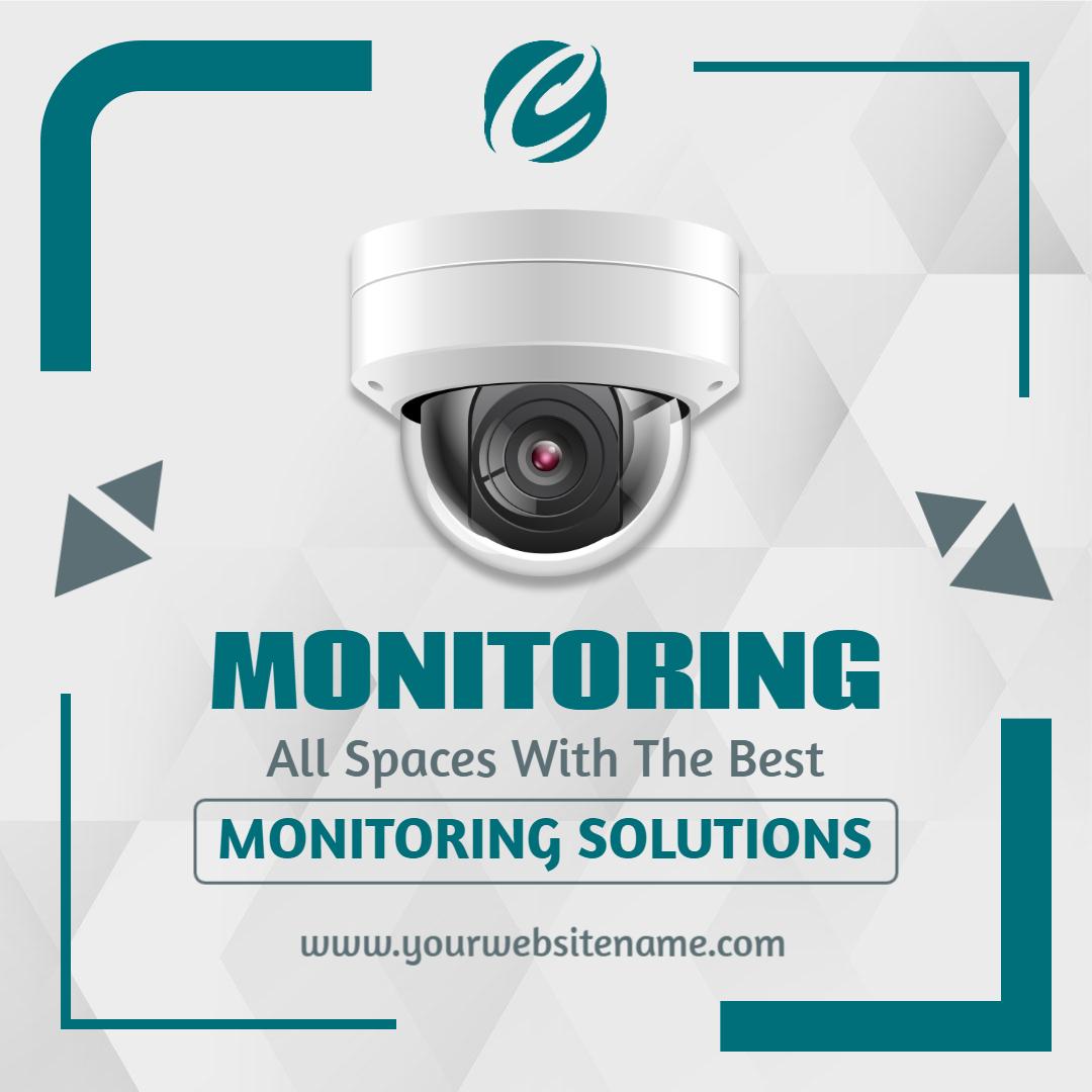 Professional CCTV Monitoring Solutions for Every Space Ad Template