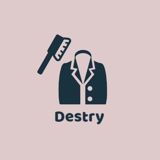 Professional Cleaning Service with Suit and Brush Logo Template
