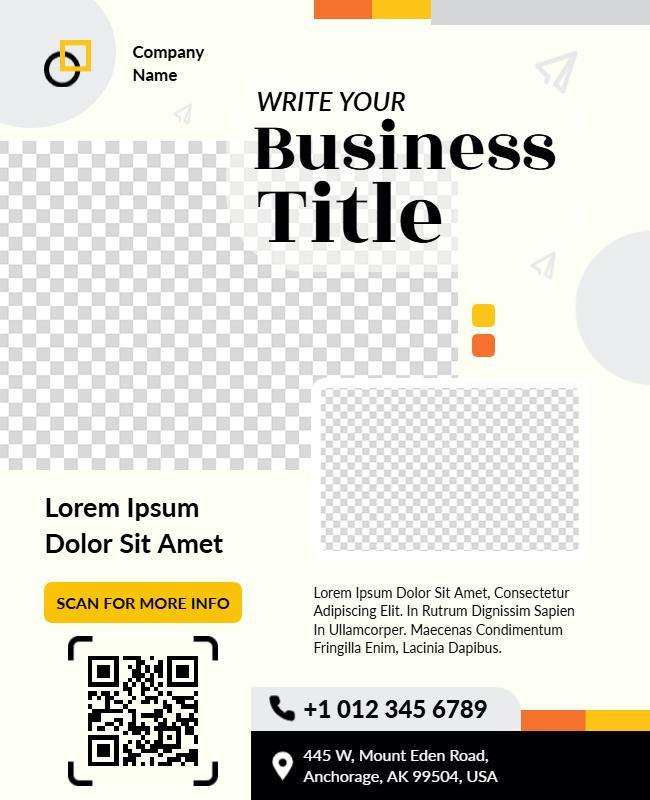 Professional Company Promotion Layout Flyer Template