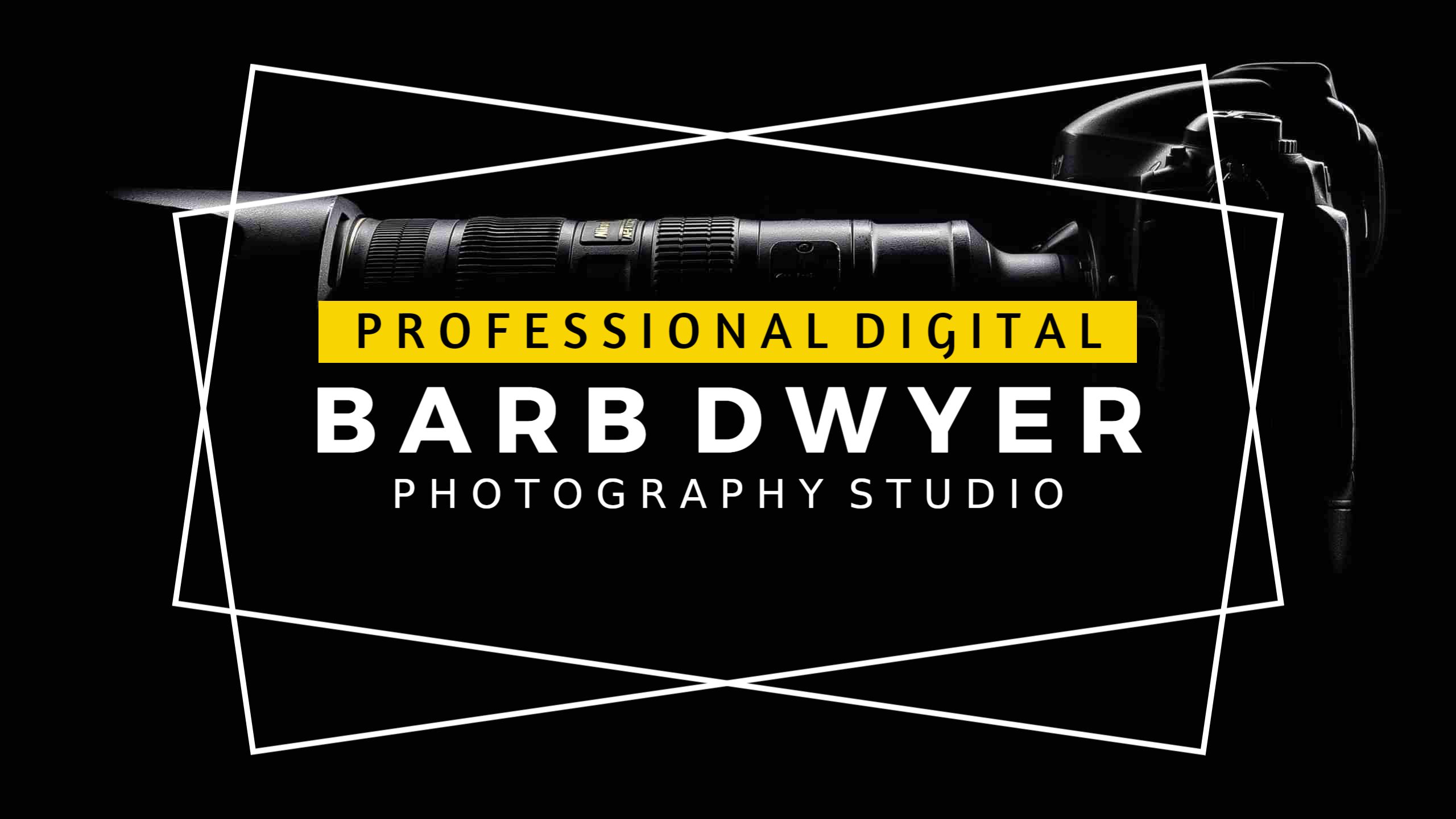 Professional Digital Photography Studio with Camera Focus Banner Template