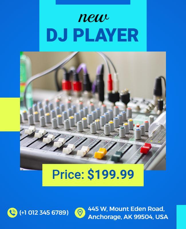 Professional Dj Equipment Promotion Flyer Template