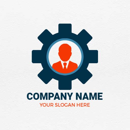 Professional Gear Design Highlighting Company Operations Logo Template