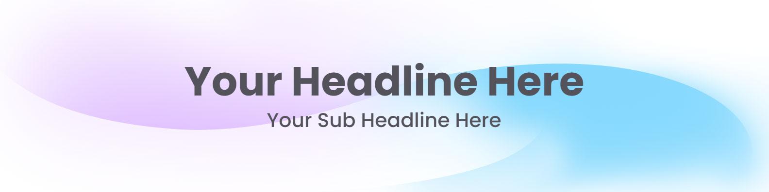 Professional Gradient Design with Customizable Text LinkedIn Banner Template