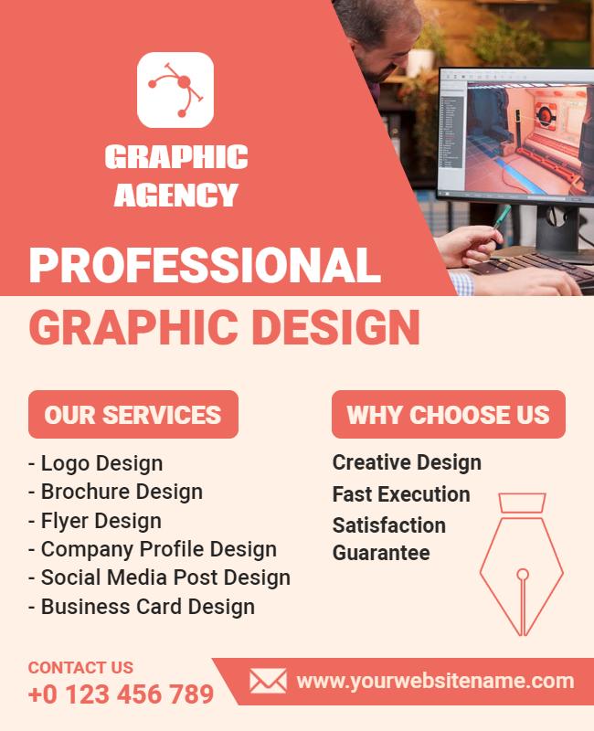 Professional Graphic Design Services Flyer Template