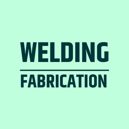 Professional Green and Black Welding Fabrication Services Logo Template