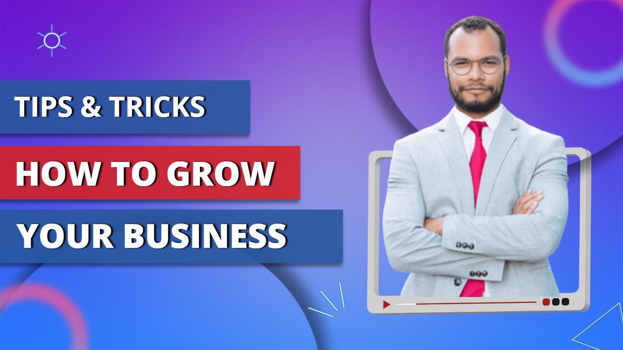Professional Growth Strategies Business YouTube Thumbnail Template