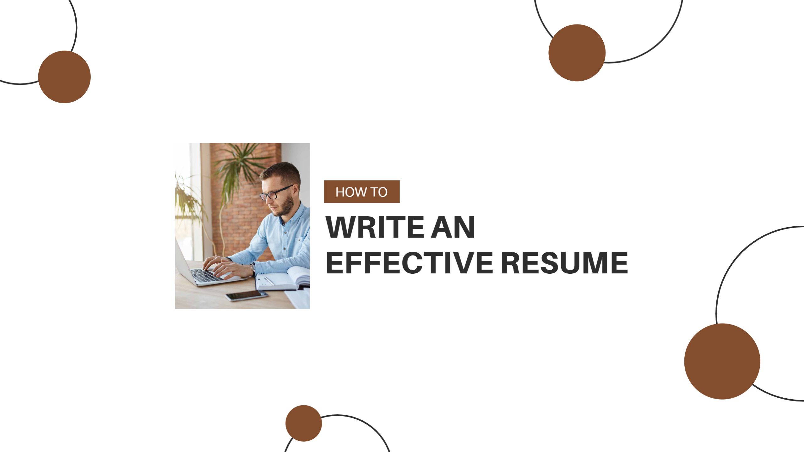 Professional Guide on How to Write an Effective Resume YouTube Banner Template