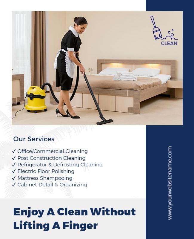 Professional Home and Office Cleaning Service Flyer Template