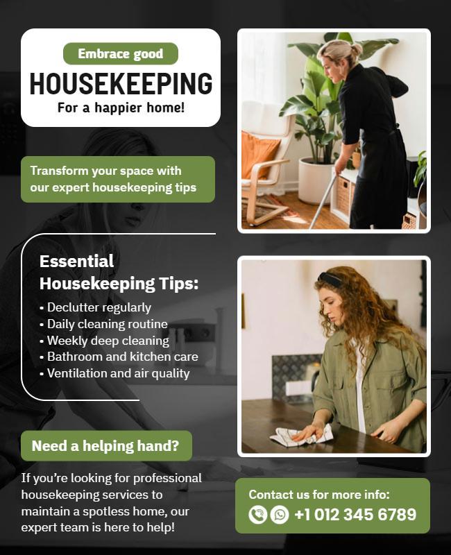 Professional Home Cleaning Services Flyer Template