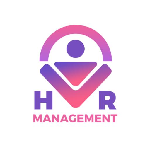 Professional HR Management with Modern Gradient Design Logo Template