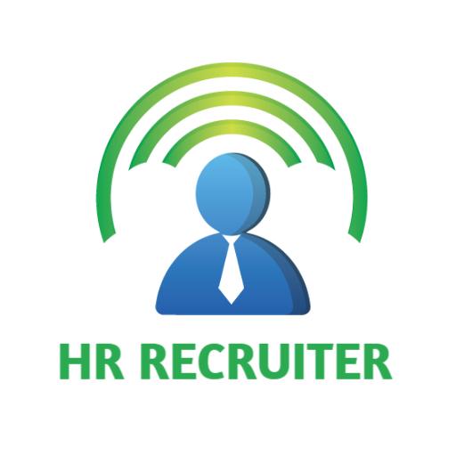 Professional HR Recruiter with Green and Blue Design Logo Template