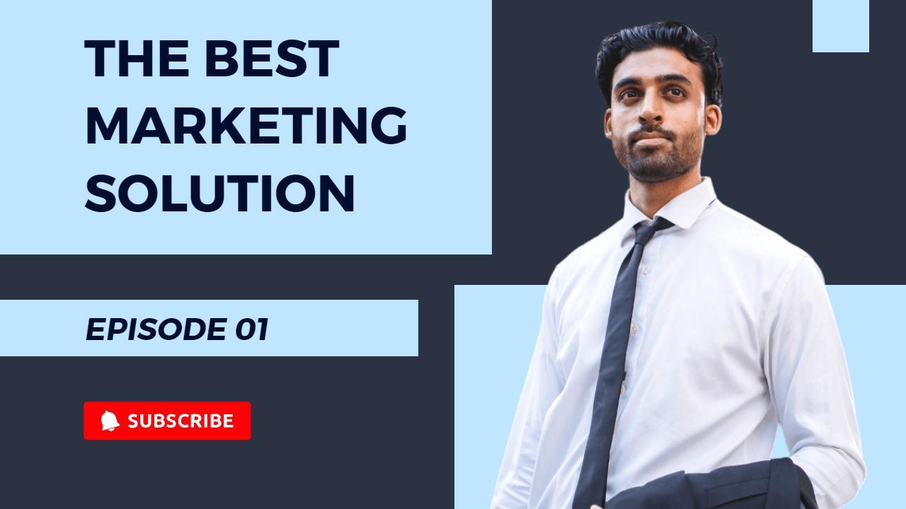 Professional Marketing Strategies Business YouTube Thumbnail Template