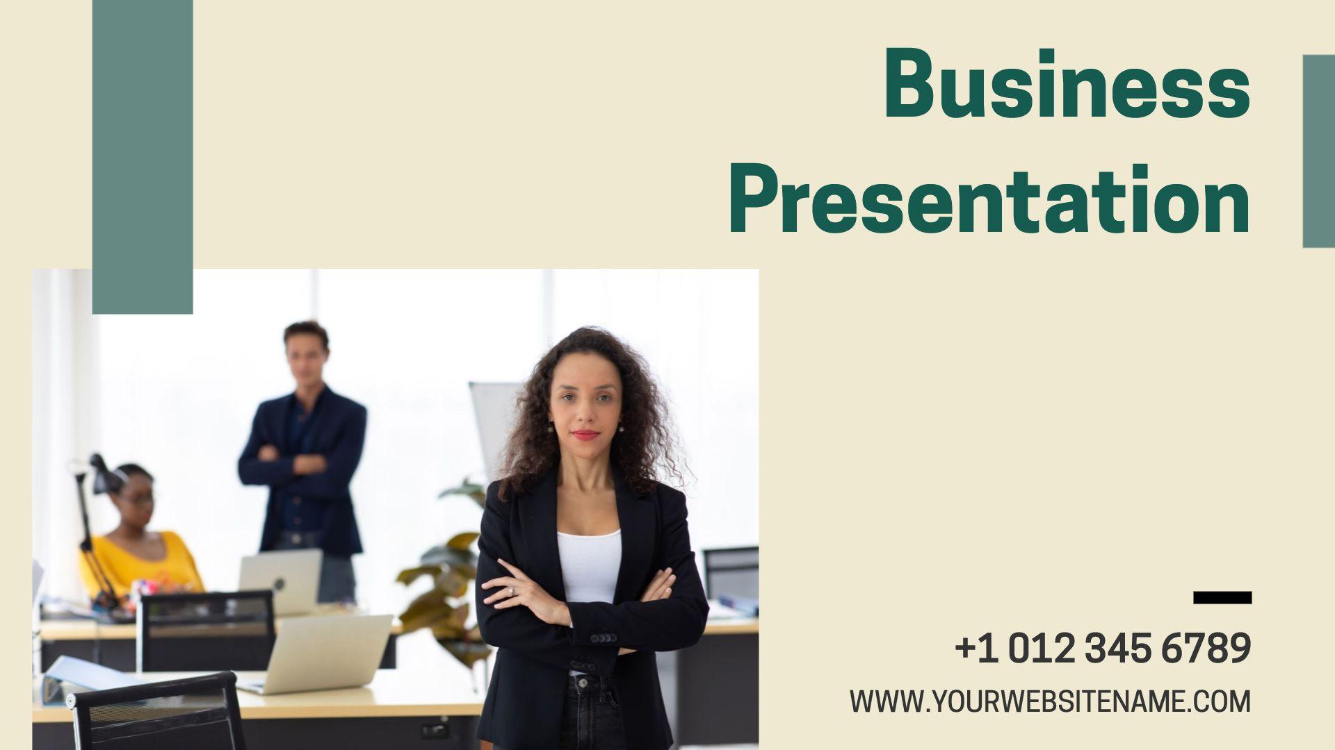 Professional Modern Business Strategy Overview Presentation Template