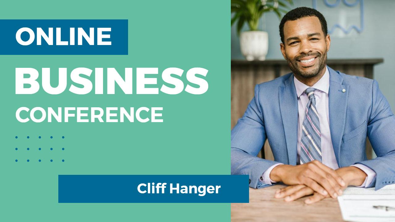 Professional Online Business Conference YouTube Thumbnail Template