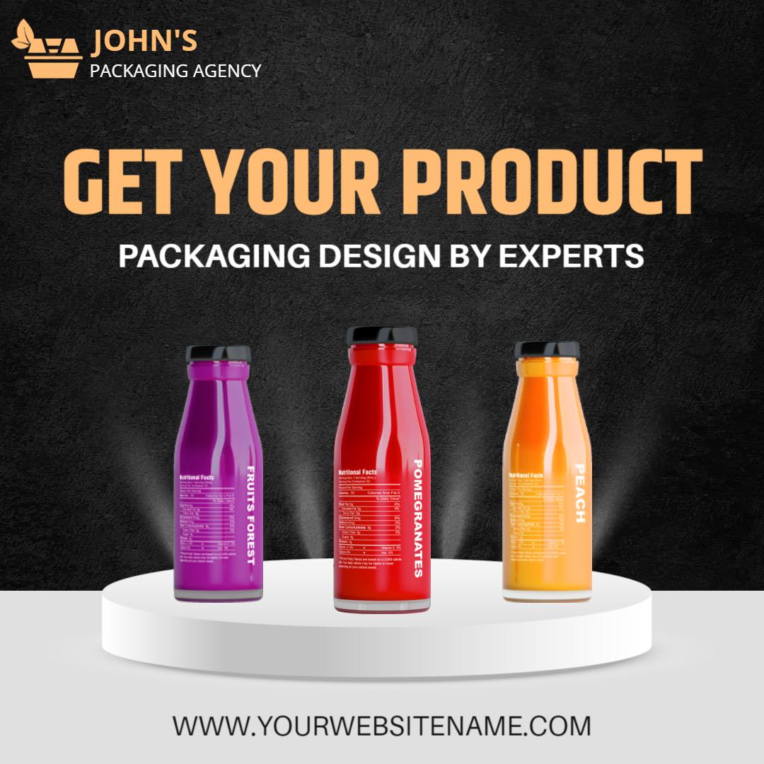 Professional Packaging Design by Experts Ad Template