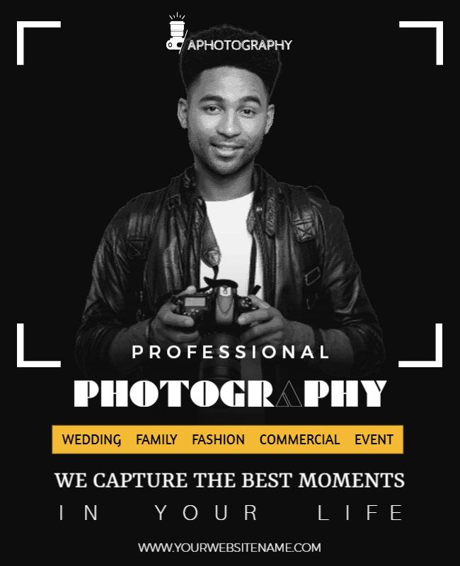 Professional Photography Services Flyer Template