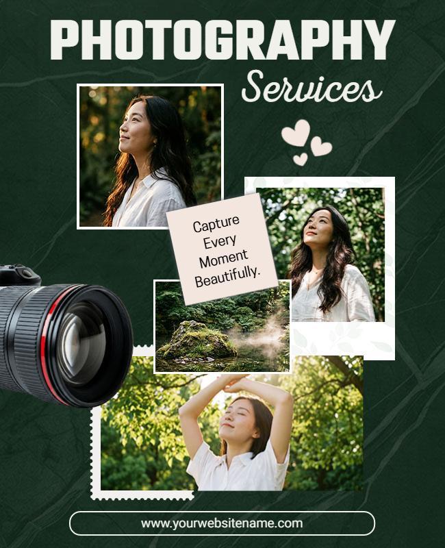 Professional Photography Services Photo Collage Poster Template