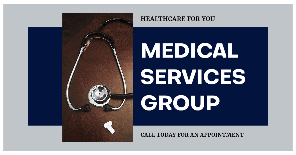 Professional Stethoscope on Blue and Grey Medical Banner Template