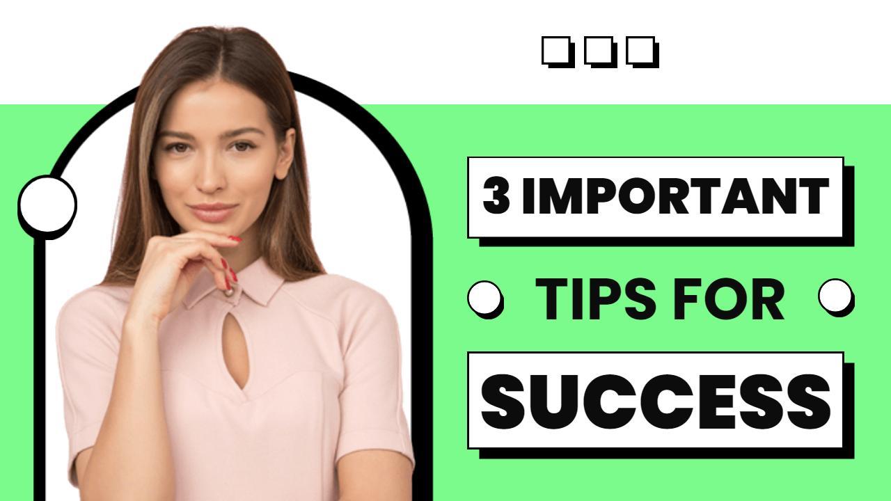 Professional Success Tips for Business YouTube Thumbnail Template