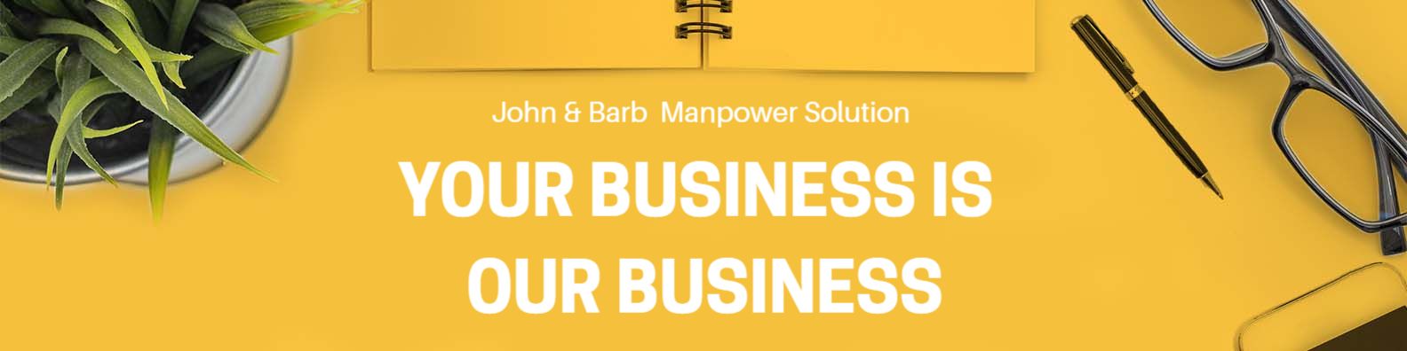 Professional Yellow Background with Business Focused LinkedIn Banner Template
