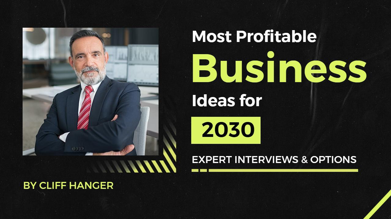 Profitable Business Ideas 2030 Expert Insights YouTube Thumbnail Template