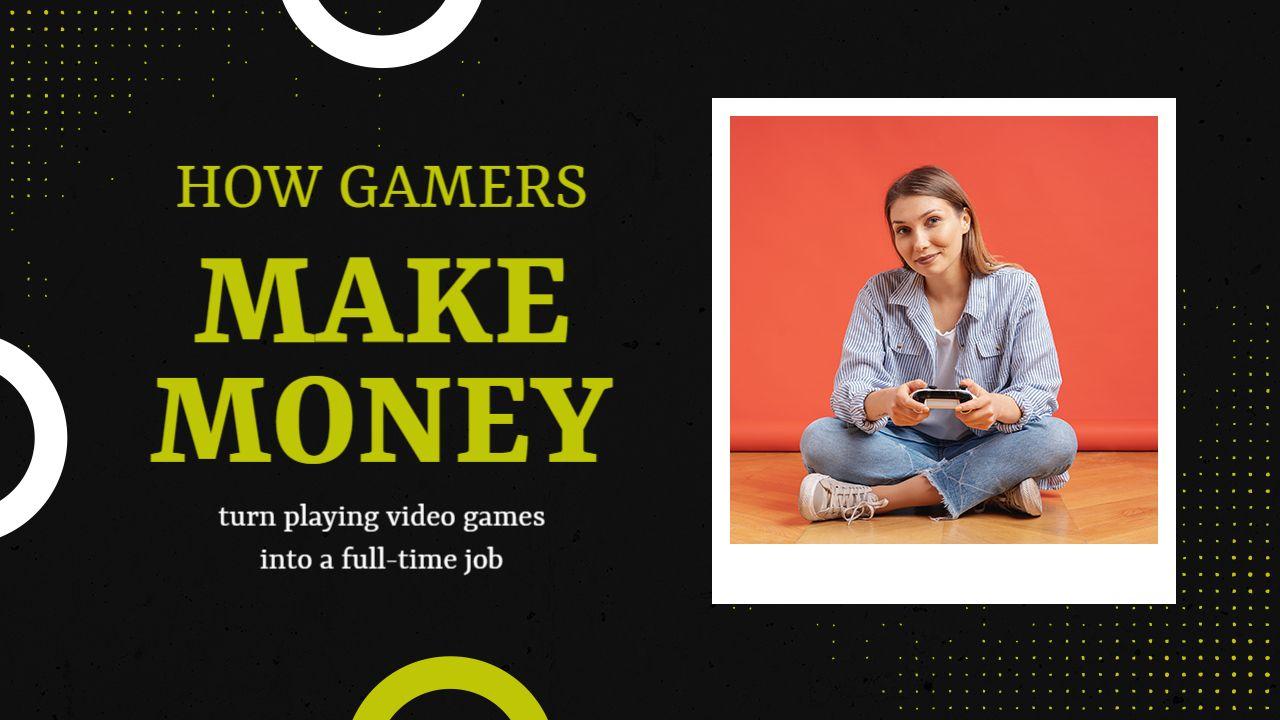 Profitable Gaming Career Tips YouTube Thumbnail Template