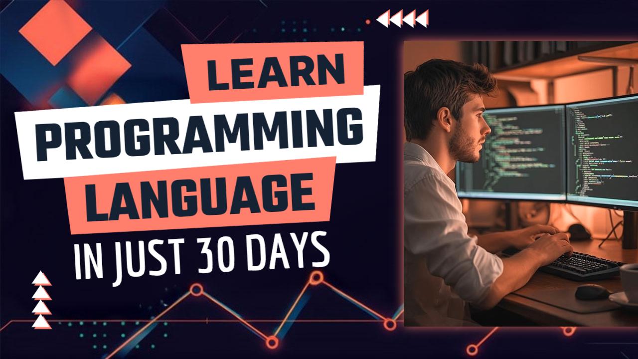 Programming Language Learning Journey Technology YouTube Thumbnail Template