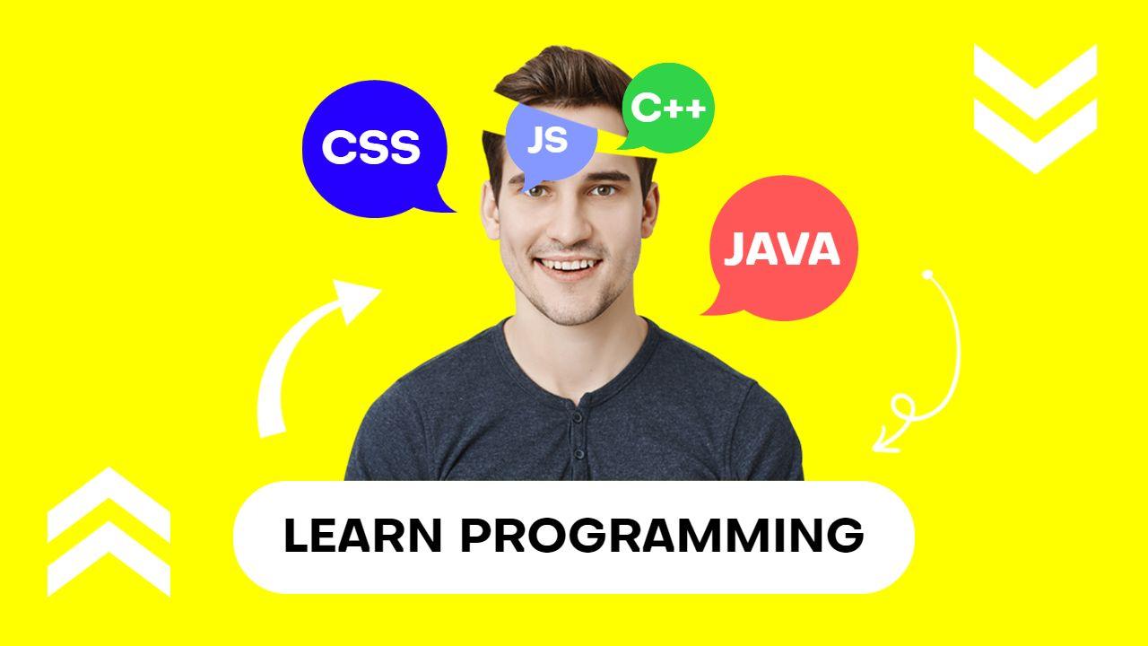 Programming Languages Learning Guide YouTube Thumbnail Template
