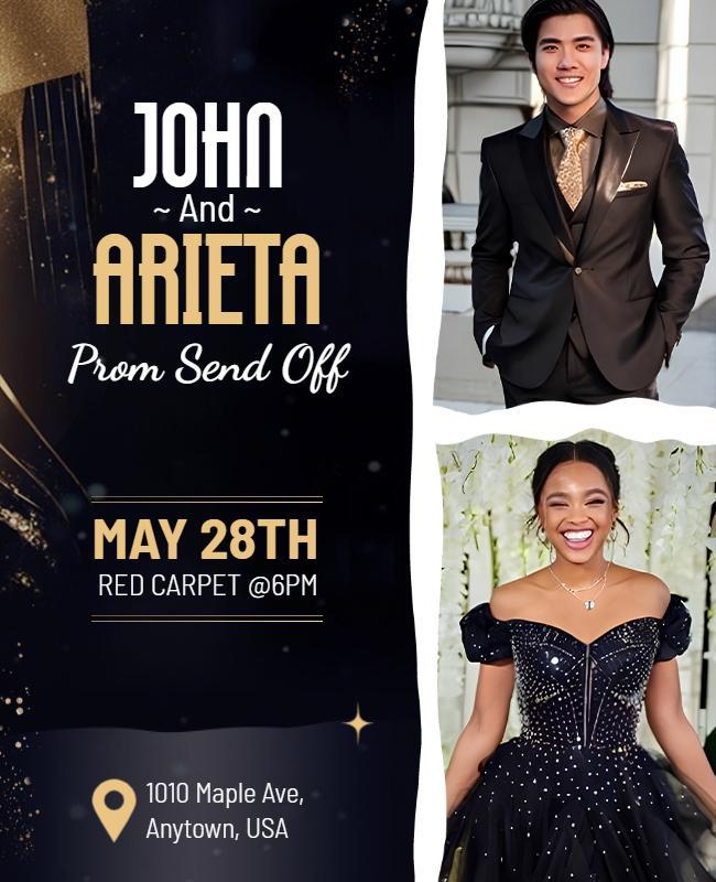 Prom Send Off Event Flyer Template