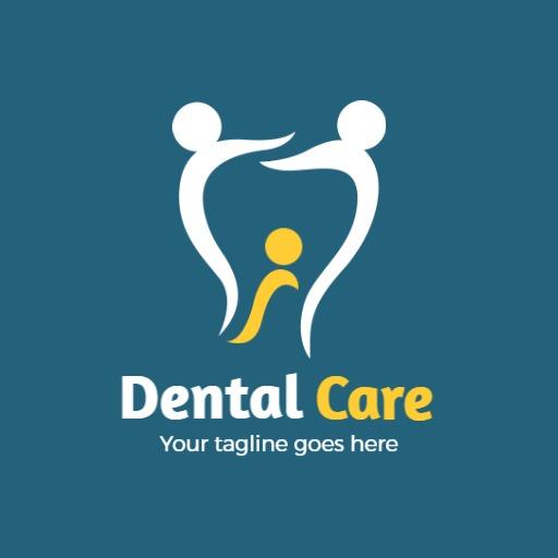 Promoting Family Health with Compassionate Dental Care Logo Template