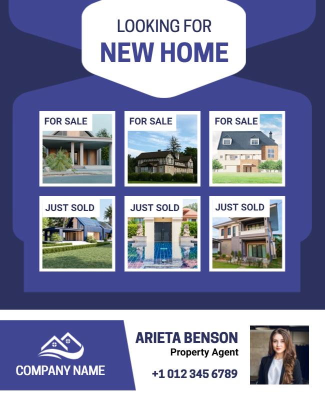 Property Agent Marketing Flyer Template