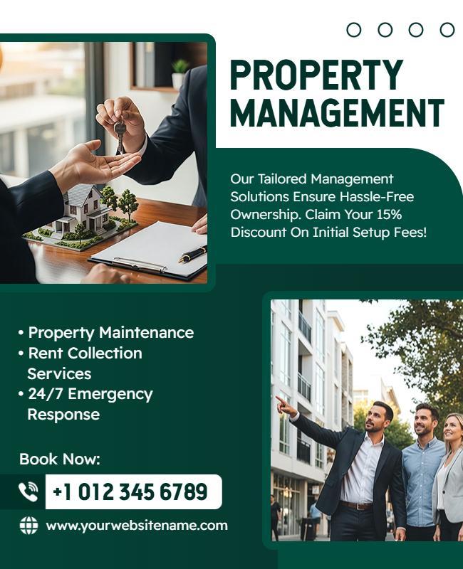Property Management Services Advertising Flyer Template
