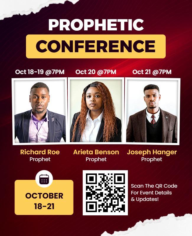 Prophetic Conference Event Flyer Template