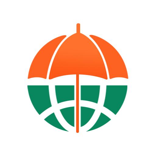 Protecting Your World with Comprehensive Insurance Solutions Logo Template