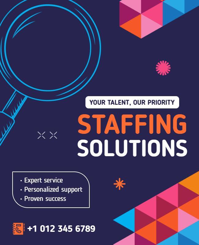 Proven Success Staffing Agency Flyer Template