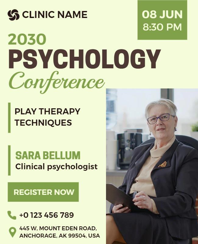 Psychology Conference Event Flyer Template