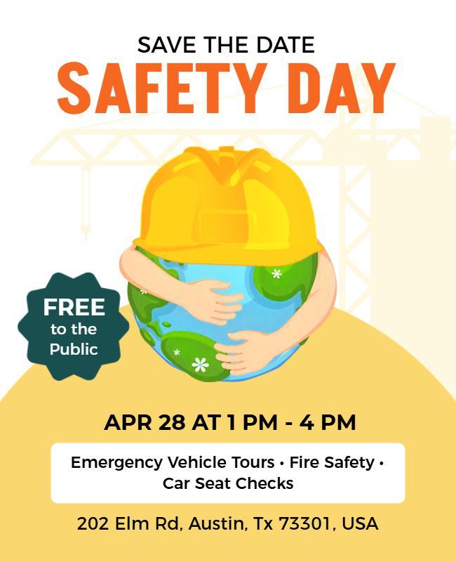 Public Safety Day Flyer Template