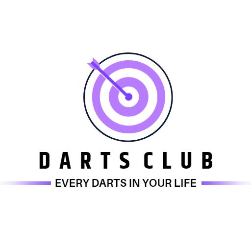 Purple Circular Target Design Inspired by Darts Club Logo Template