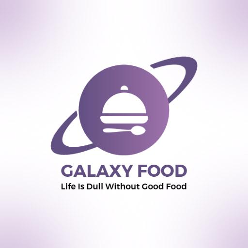 Purple Galaxy Design Celebrating Culinary Excellence Logo Template