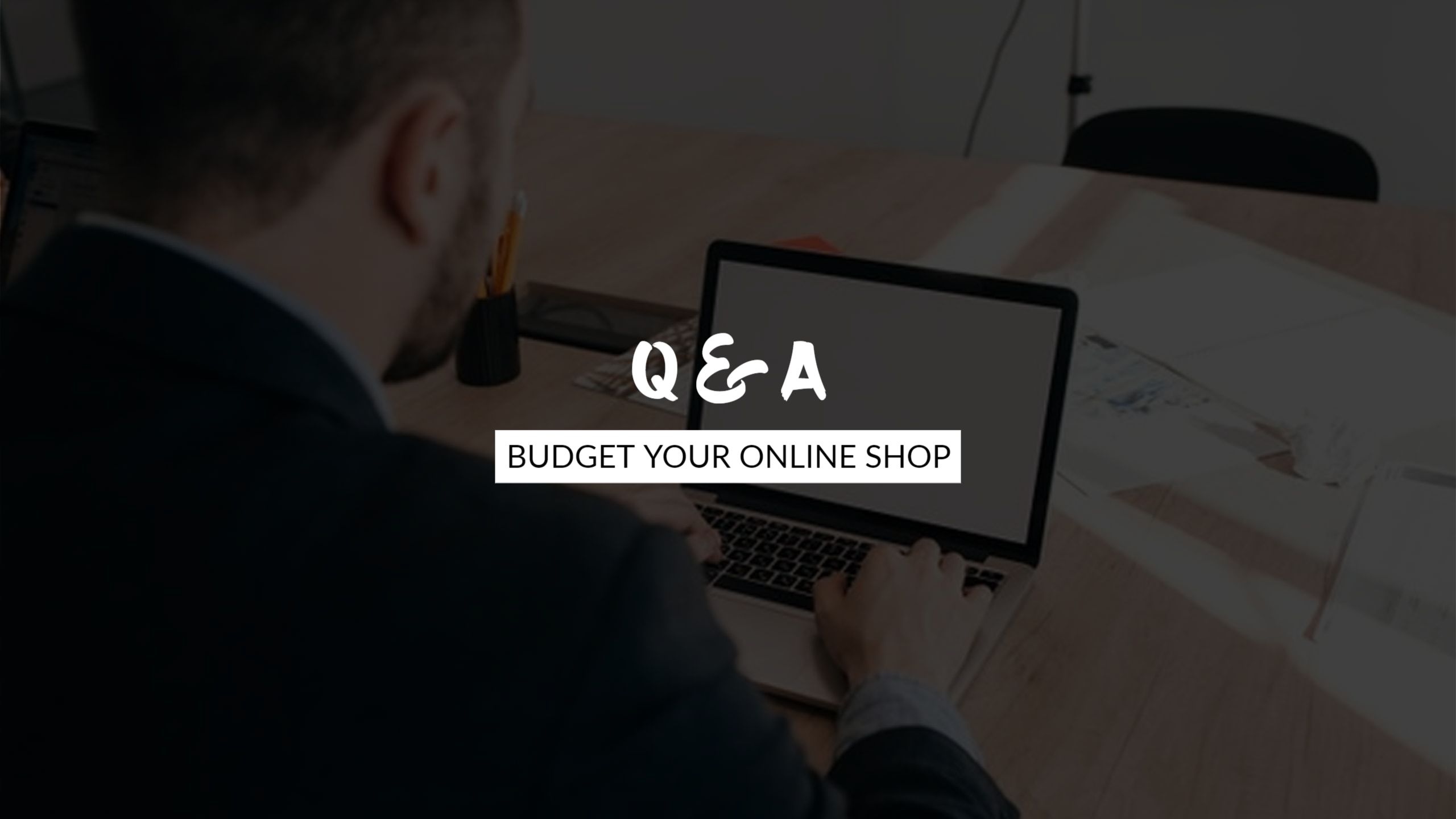 Q&A Session for Budgeting Your Online Shop YouTube Banner Template