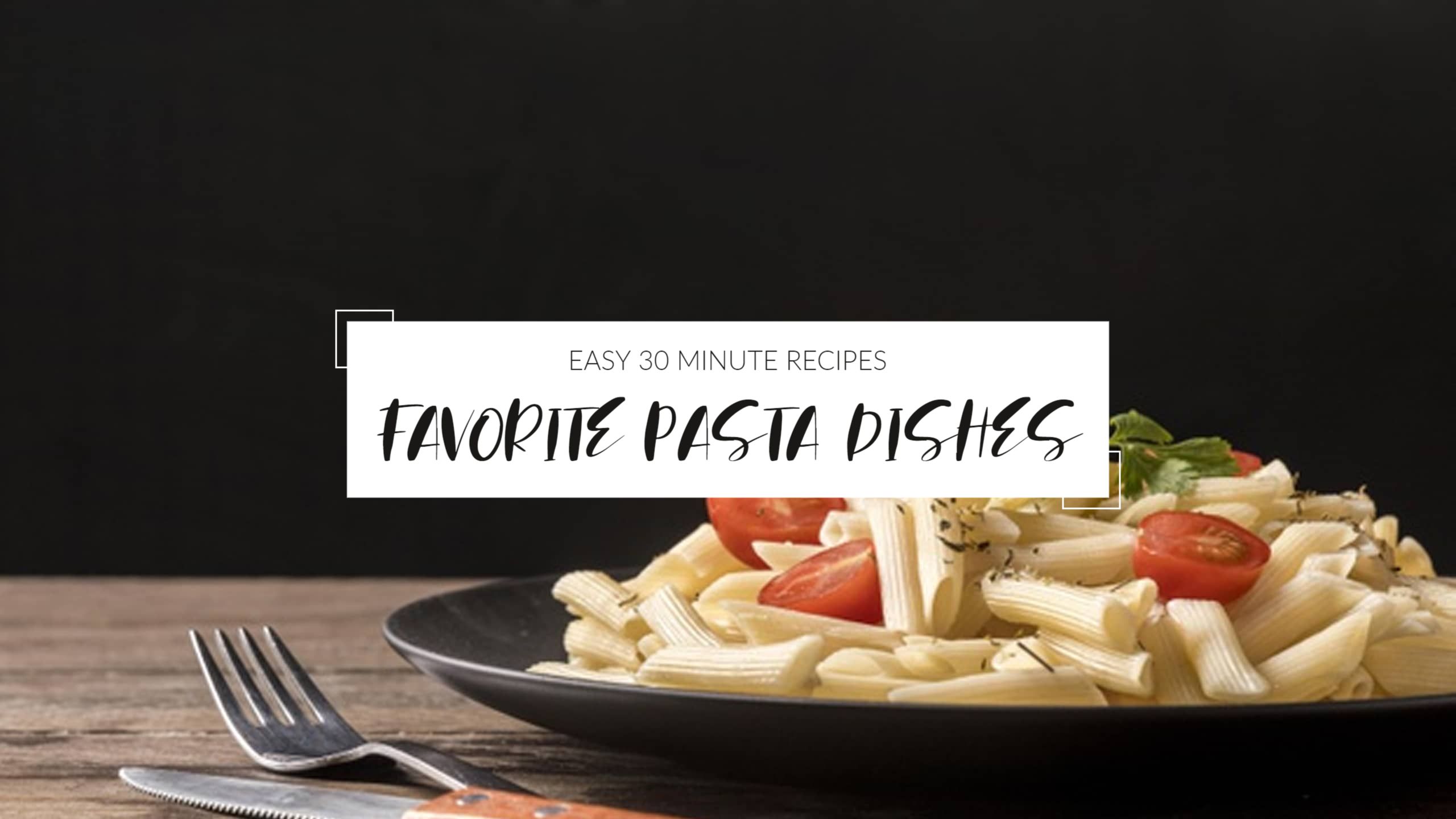 Quick and Tasty Pasta Recipes for YouTube Cooking Channel Banner Template